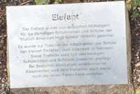 Tafel zum Elefant